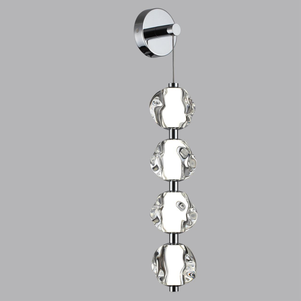 Бра с 4-мя прозрачными шарообразными плафонами Bubbles Bocci