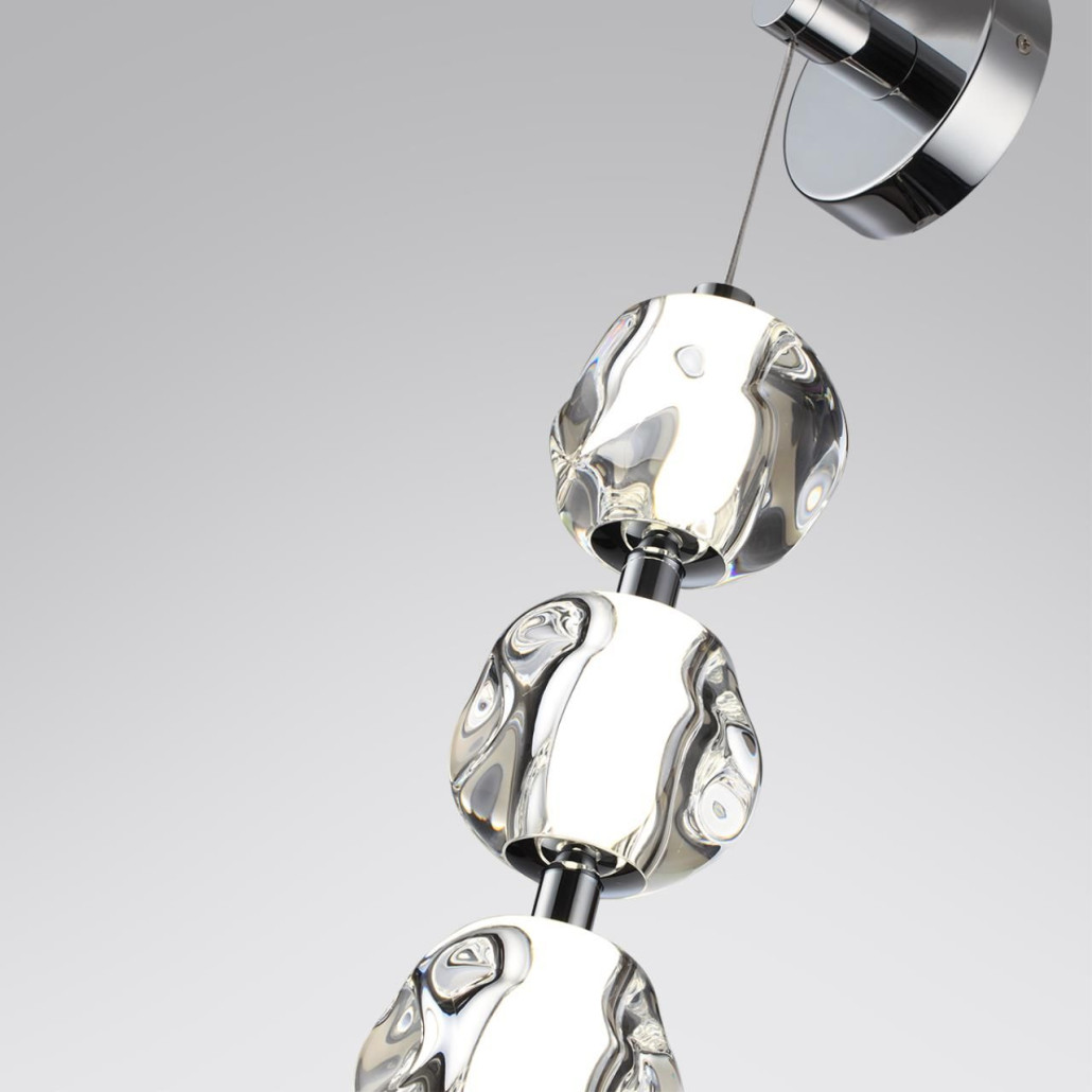 Бра с 4-мя прозрачными шарообразными плафонами Bubbles Bocci