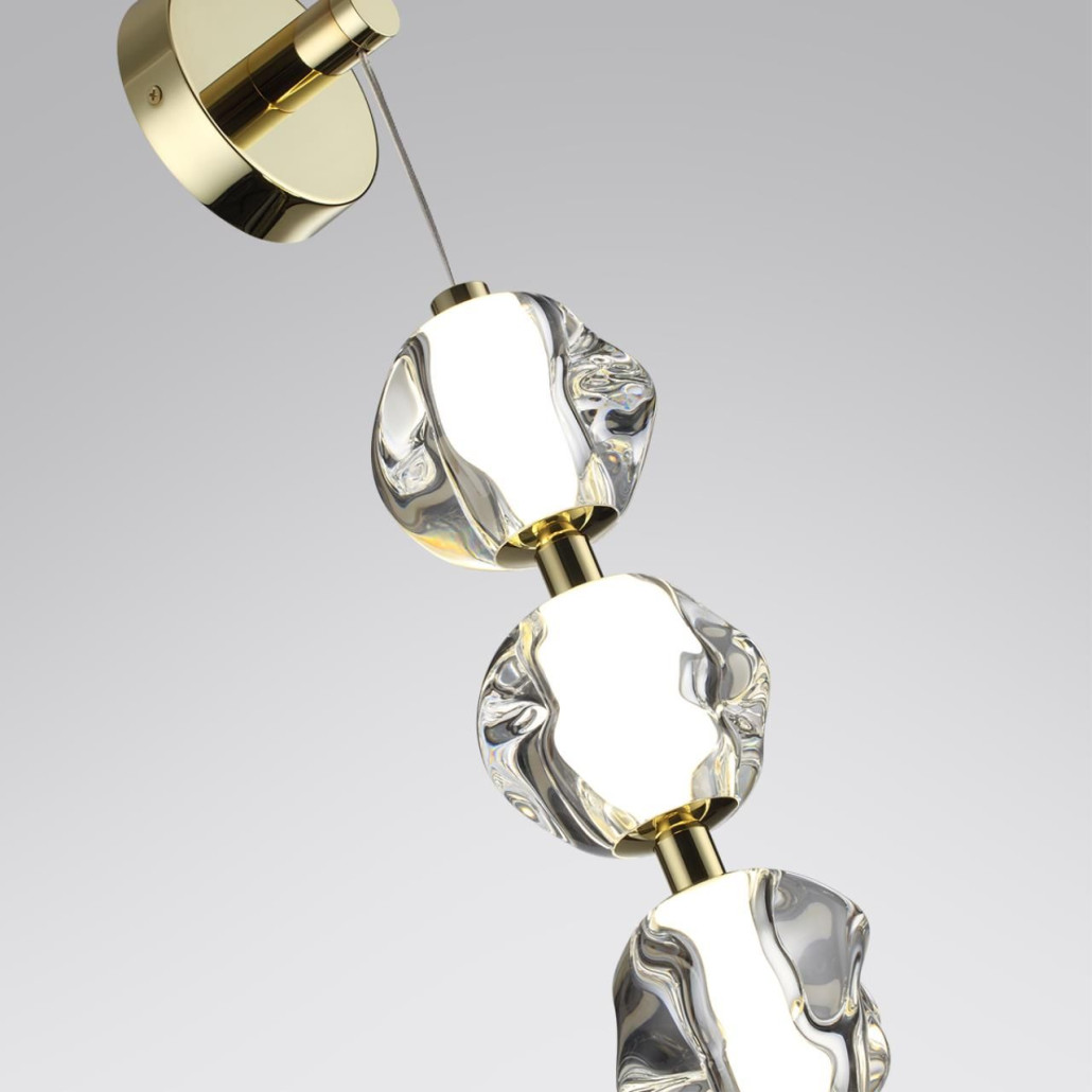 Бра с 4-мя прозрачными шарообразными плафонами Bubbles Bocci