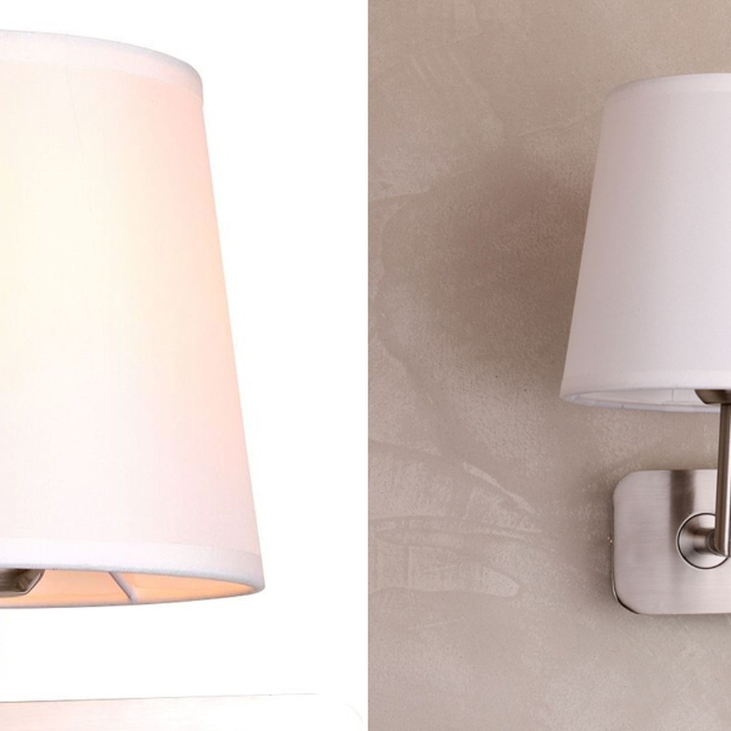 Бра с абажуром Trumpet Lamp Nickel 2 лампы