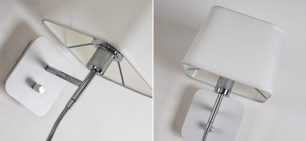 Бра с абажуром и гибким спотом Trumpet Lamp
