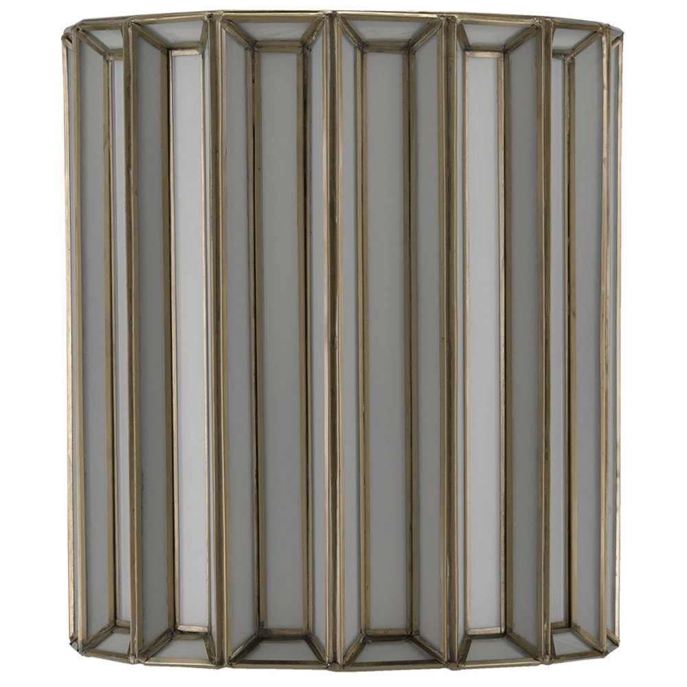 Бра с абажуром из панелей белого молочного стекла Stunned by Light