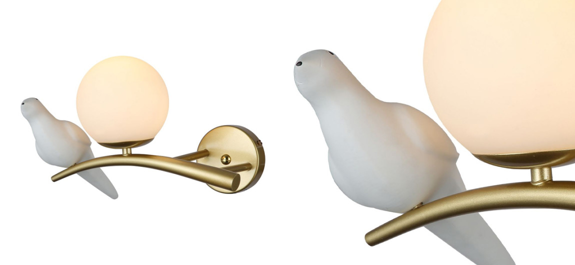 Бра с белой птицей Provence Bird