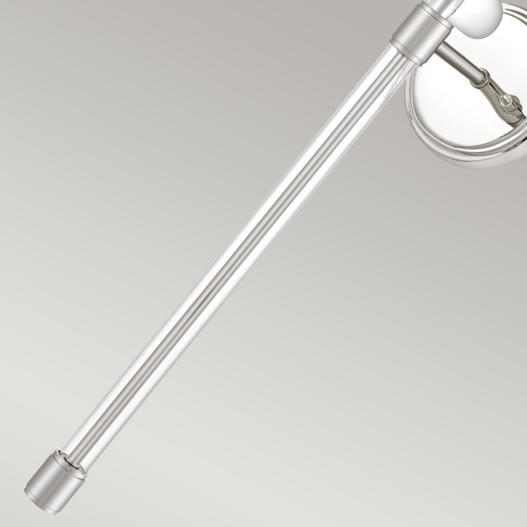 Бра с белым абажуром в форме конуса и прозрачным декоративным кольцом Quoizel