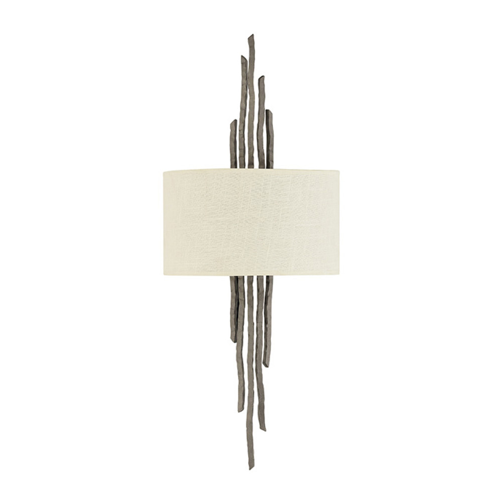 Бра с белым абажуром и элементами в виде натуральных веток Hinkley