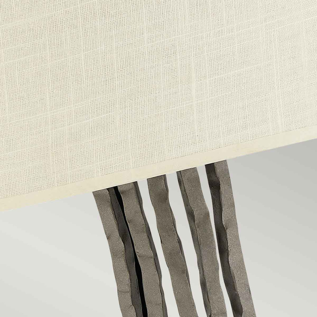 Бра с белым абажуром и элементами в виде натуральных веток Hinkley