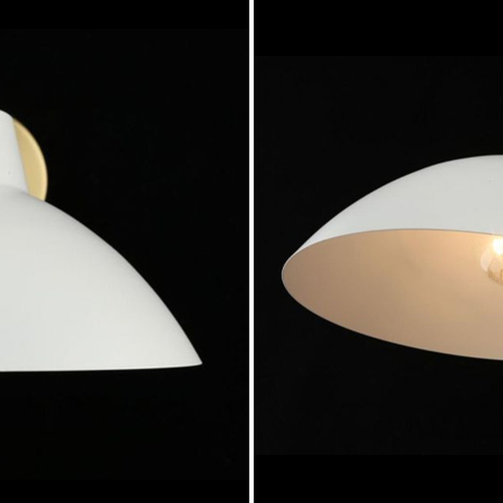 Бра с белым матовым плафоном Retro Light