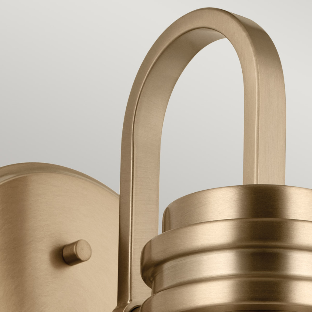 Бра с белым матовым плафоном в форме конуса Kichler