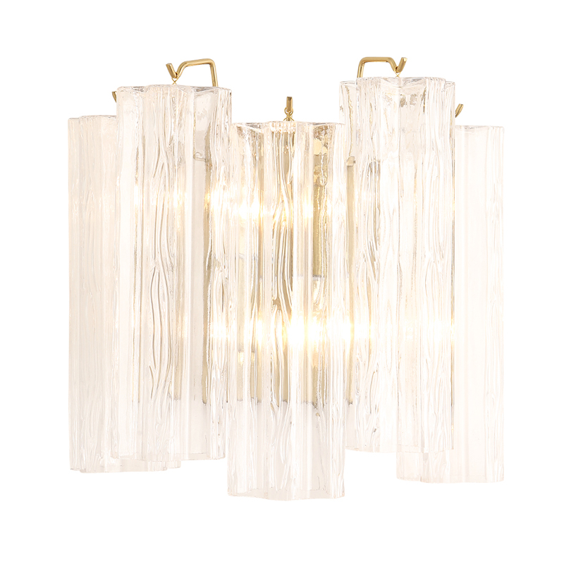 Бра с вертикальными стеклянными подвесками Hexagon Tube Light