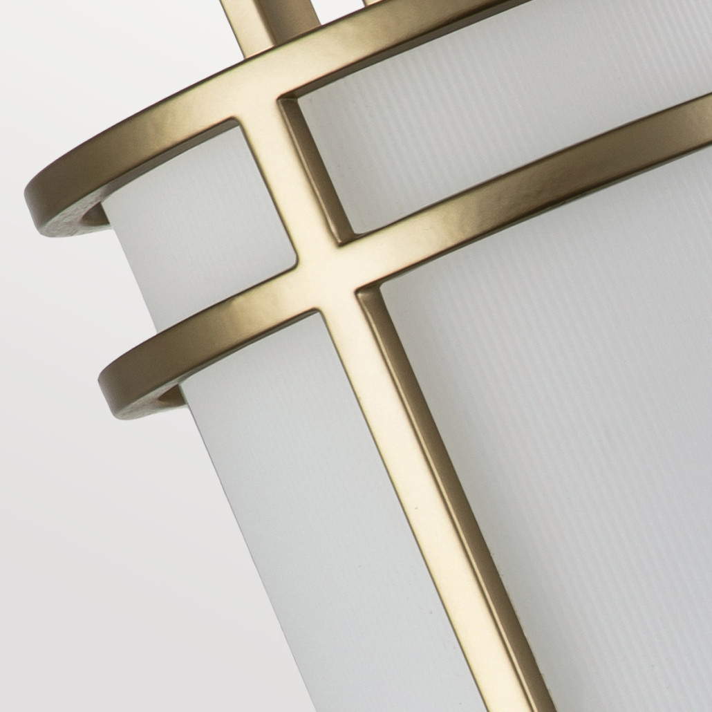 Бра с геометрическим каркасом и матовым белым цилиндрическим плафоном Feiss