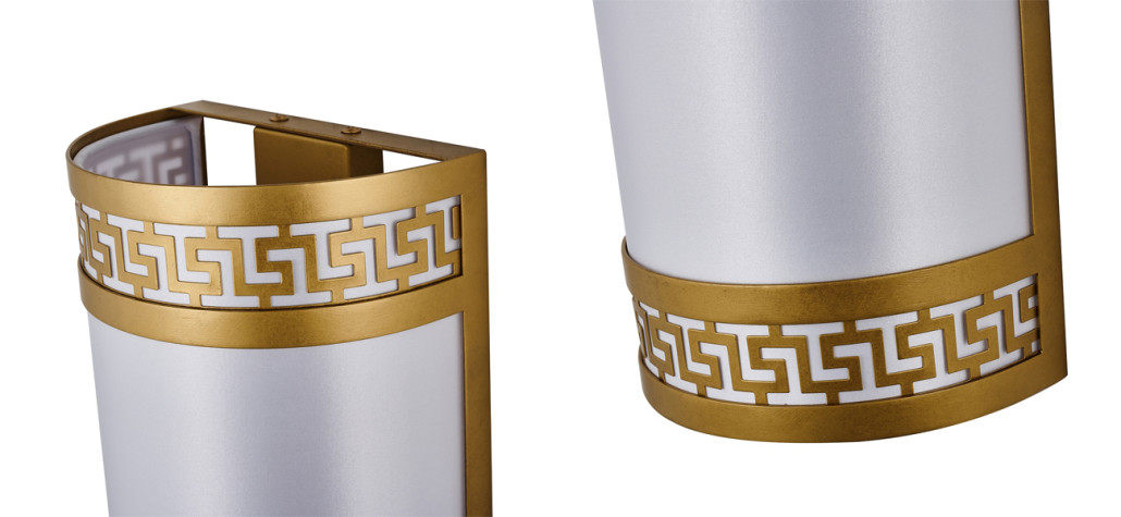 Бра с греческим орнаментом Miander Gold