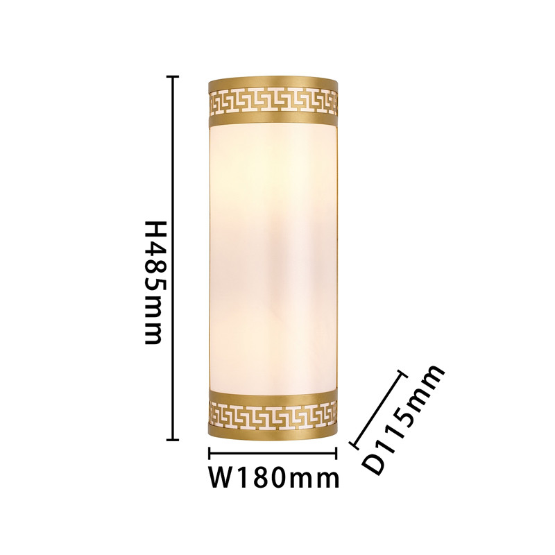 Бра с греческим орнаментом Miander Gold