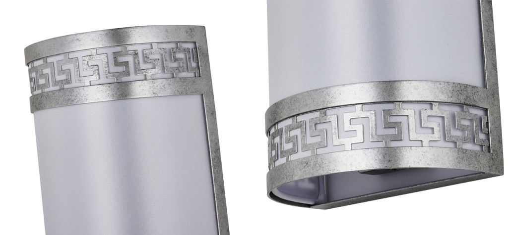 Бра с греческим орнаментом Miander Silver