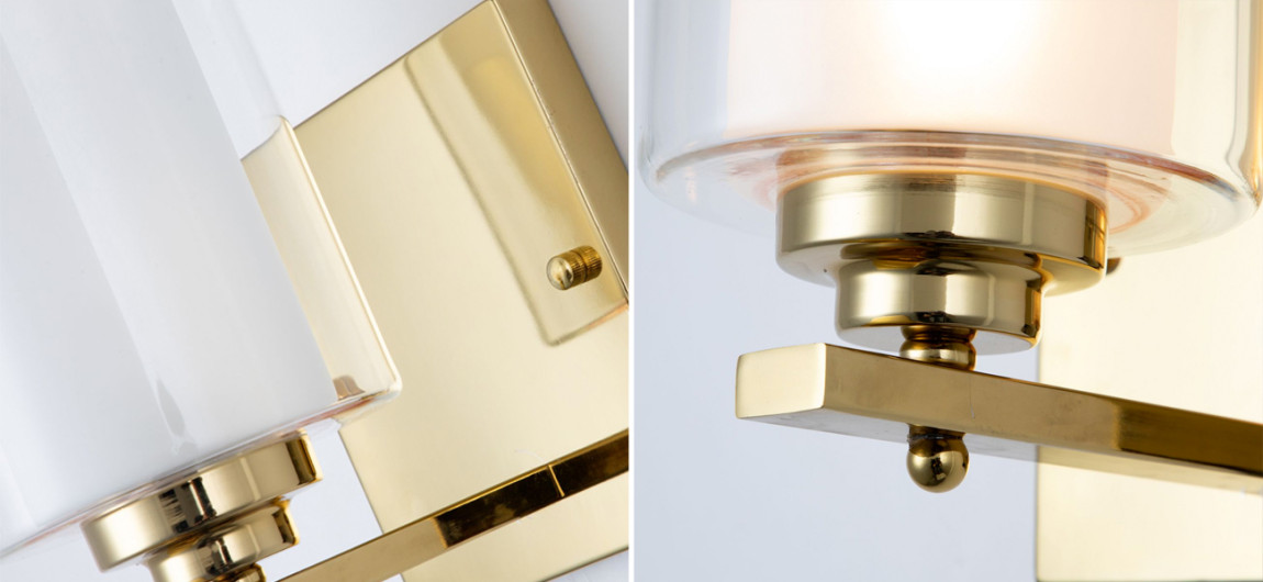 Бра с двойным плафоном Gold Helix