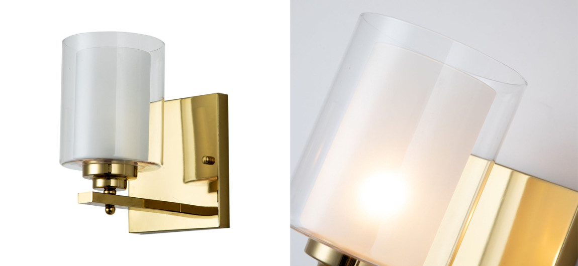 Бра с двойным плафоном Gold Helix