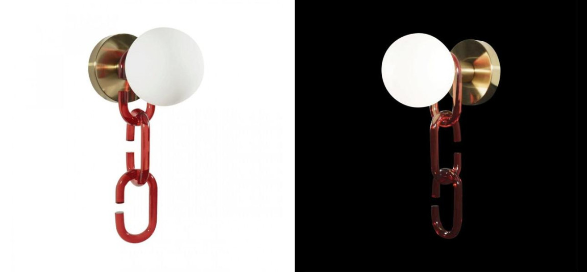 Бра с декоративной цепью Brooklyn Studio Red