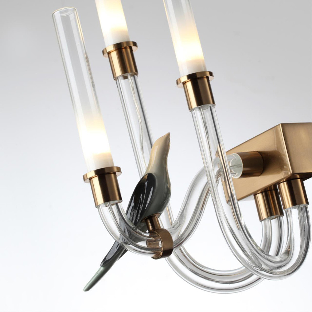 Бра с декоративными птицами Ganthea 3 лампы