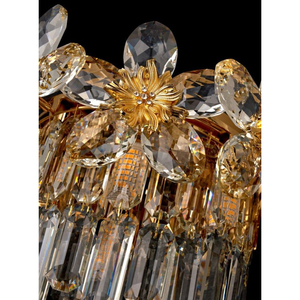 Бра с декоративными элементами в виде крупных хрустальных цветов Palace Gardens