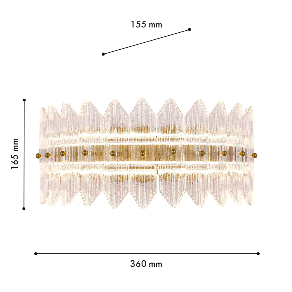 Бра с декоративными элементами в виде лепестков Round Light Flashing