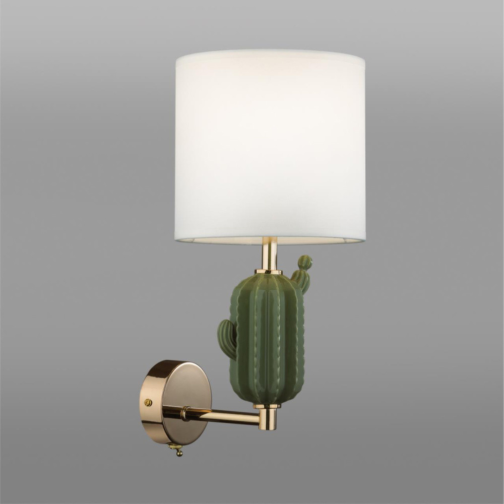 Бра с декором в виде кактуса из керамики Opuntia