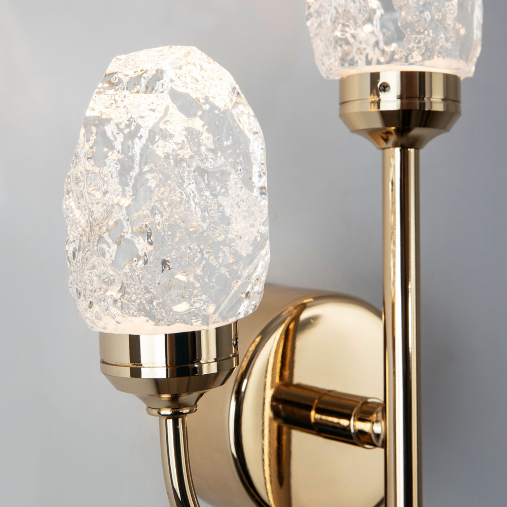 Бра с декором в виде кристаллов из хрусталя Kenneth Crystal Stone Sconce