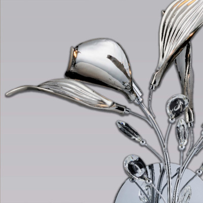 Бра с декором в виде листьев Silver Bouquet