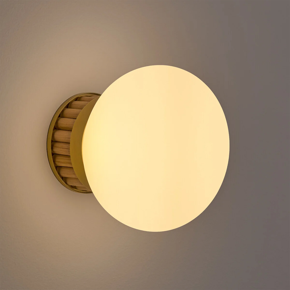 Бра с декором из бамбука Japandi