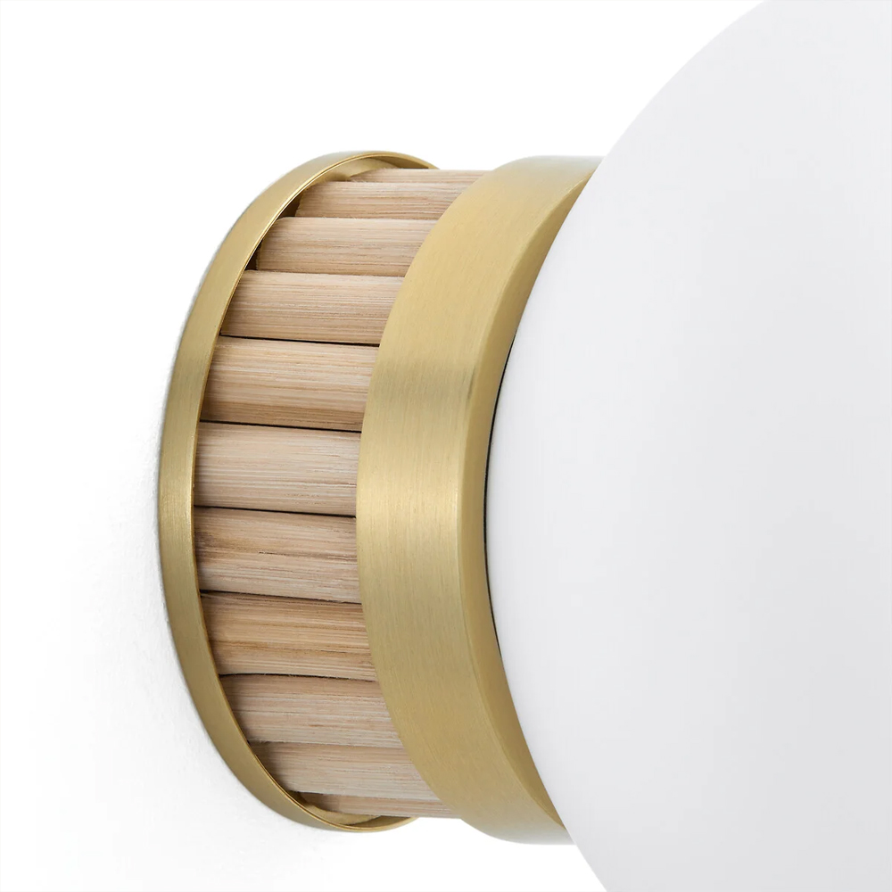 Бра с декором из бамбука Japandi