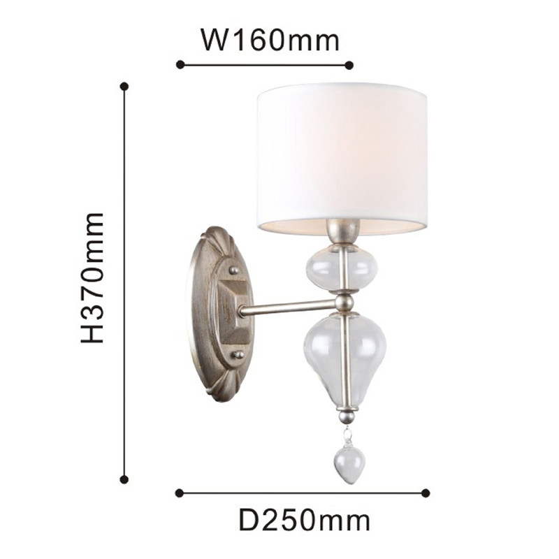 Бра с декором из выдувного стекла TRICKLE