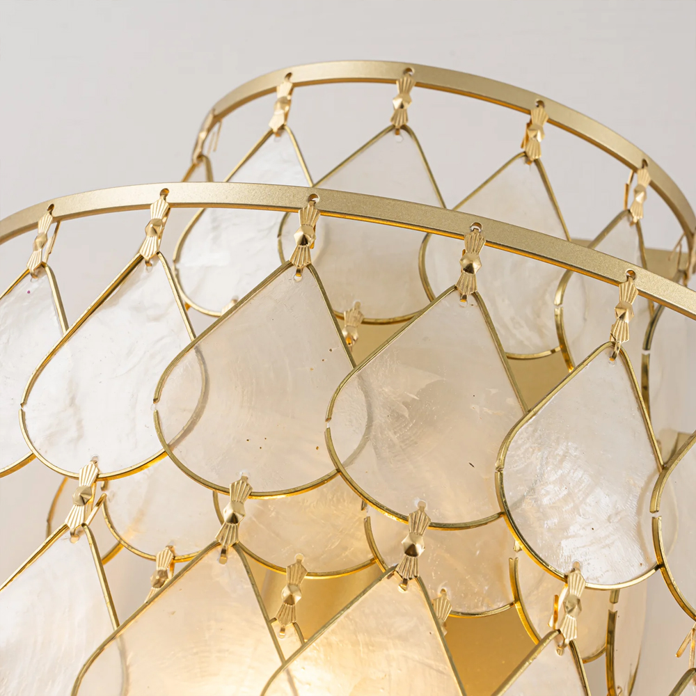Бра с декором из натуральной морской ракушки Iridescent Light