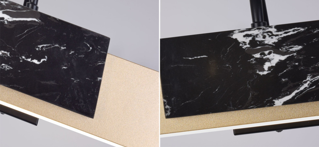 Бра с декором под черный мрамор Leonce Marble