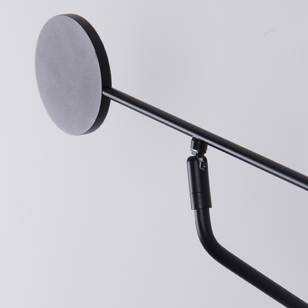 Бра с длинным чёрным металлическим каркасом Bendik Lighting