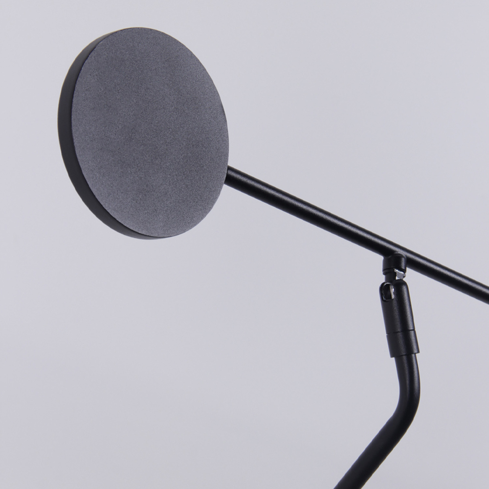 Бра с длинным чёрным металлическим каркасом Bendik Lighting