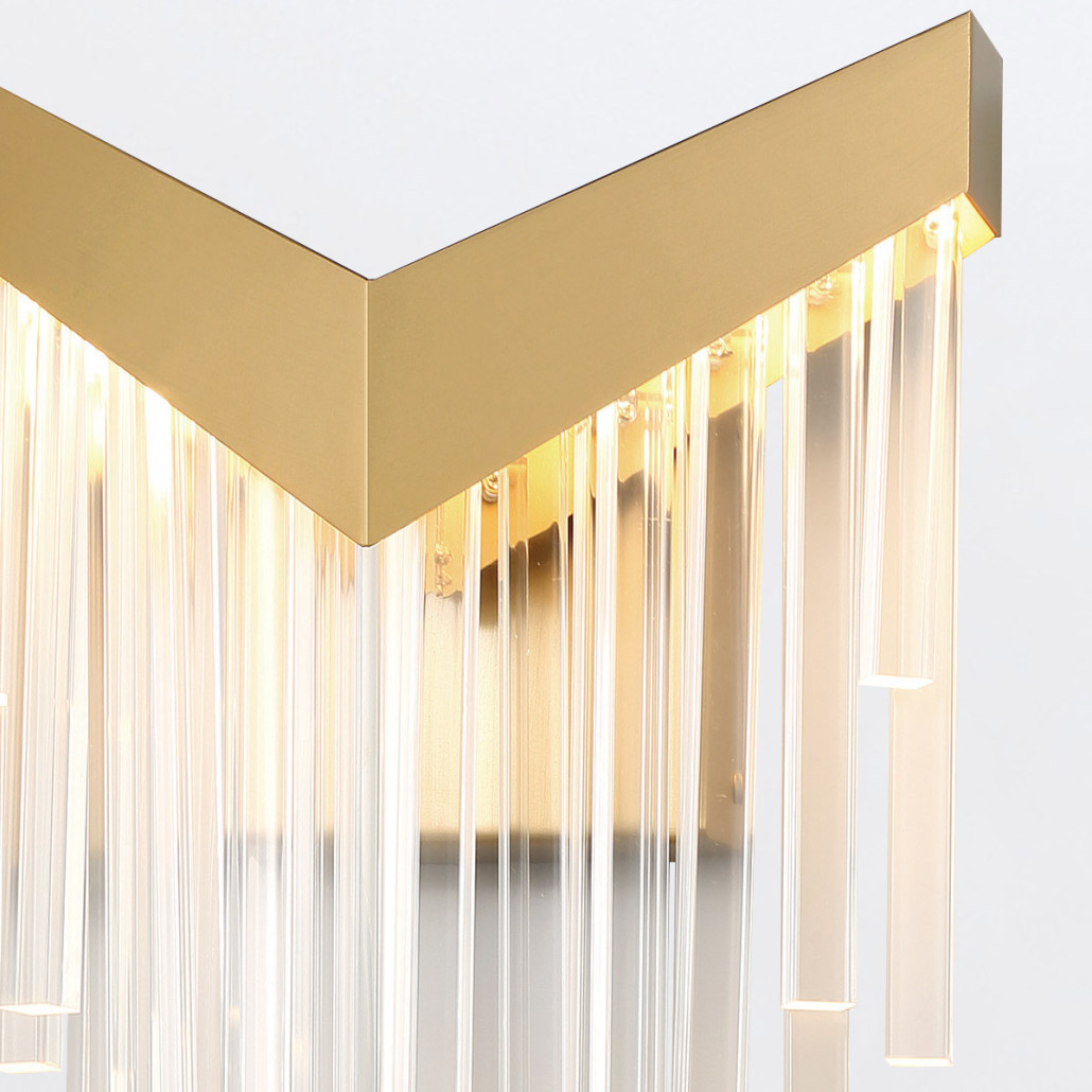 Бра с длинными прозрачными трубками Eurofase