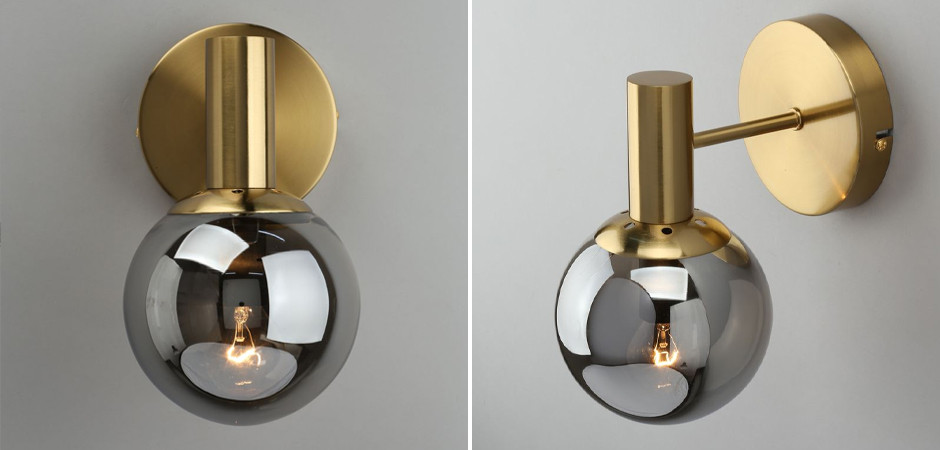 Бра с дымчатым стеклом Smoke Glass