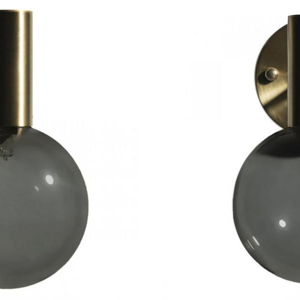 Бра с дымчатым стеклом Smoke Glass GOLD