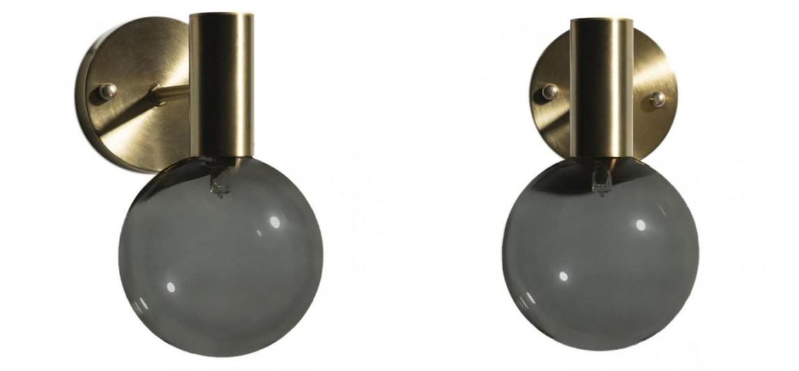 Бра с дымчатым стеклом Smoke Glass GOLD