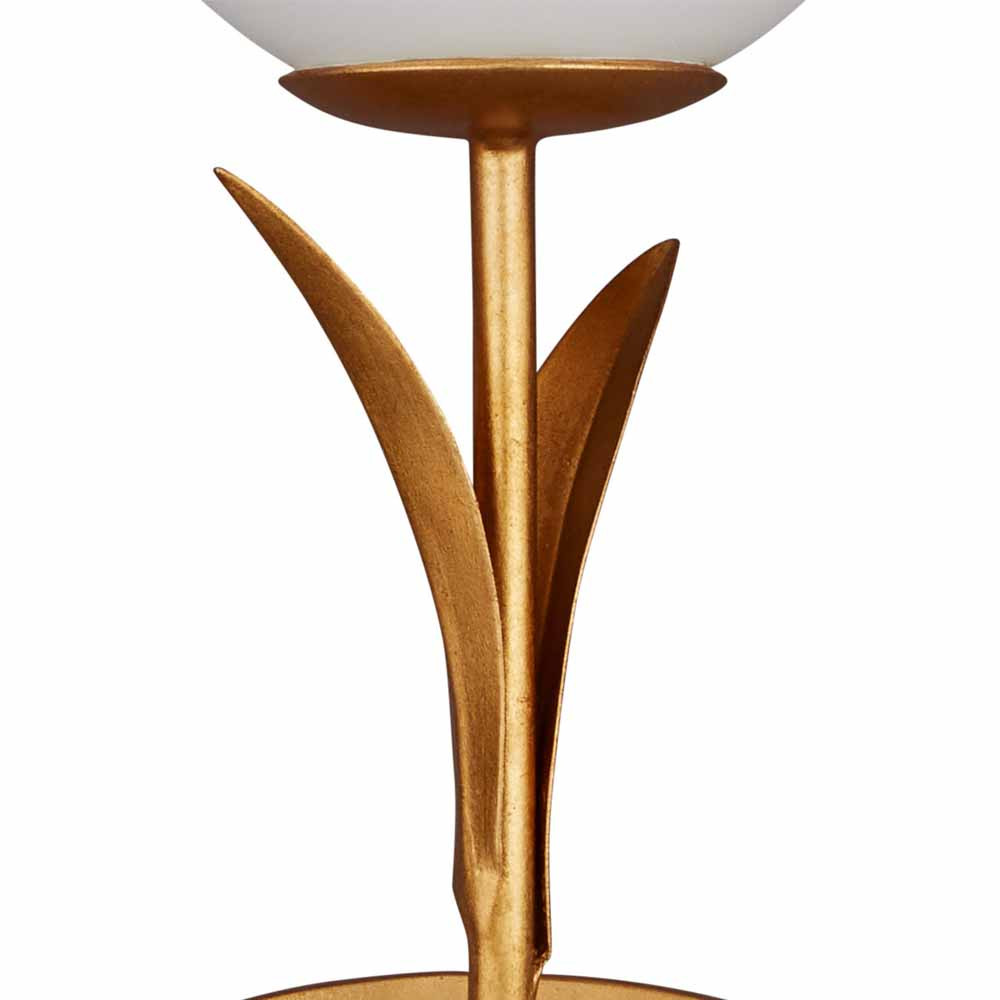 Бра с золотым каркасом в виде стебля с листьями Inspired by Nature