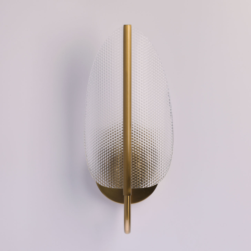 Бра с изогнутым рельефным плафоном Textured Glass