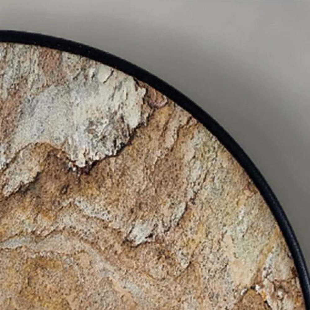 Бра с каменным диском в металлической раме Sandstone Painting