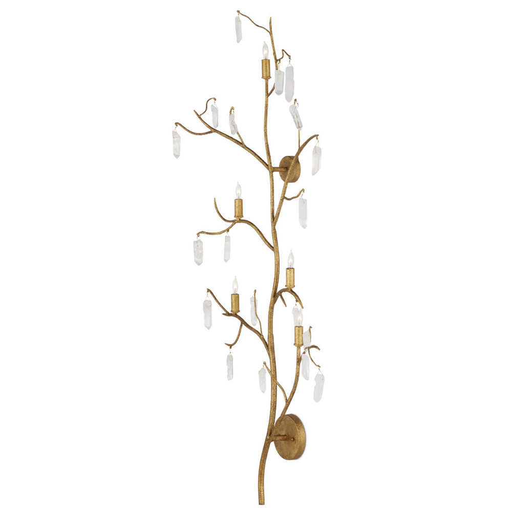 Бра с каркасом в виде веток усыпанных кристаллами Branches with Crystals