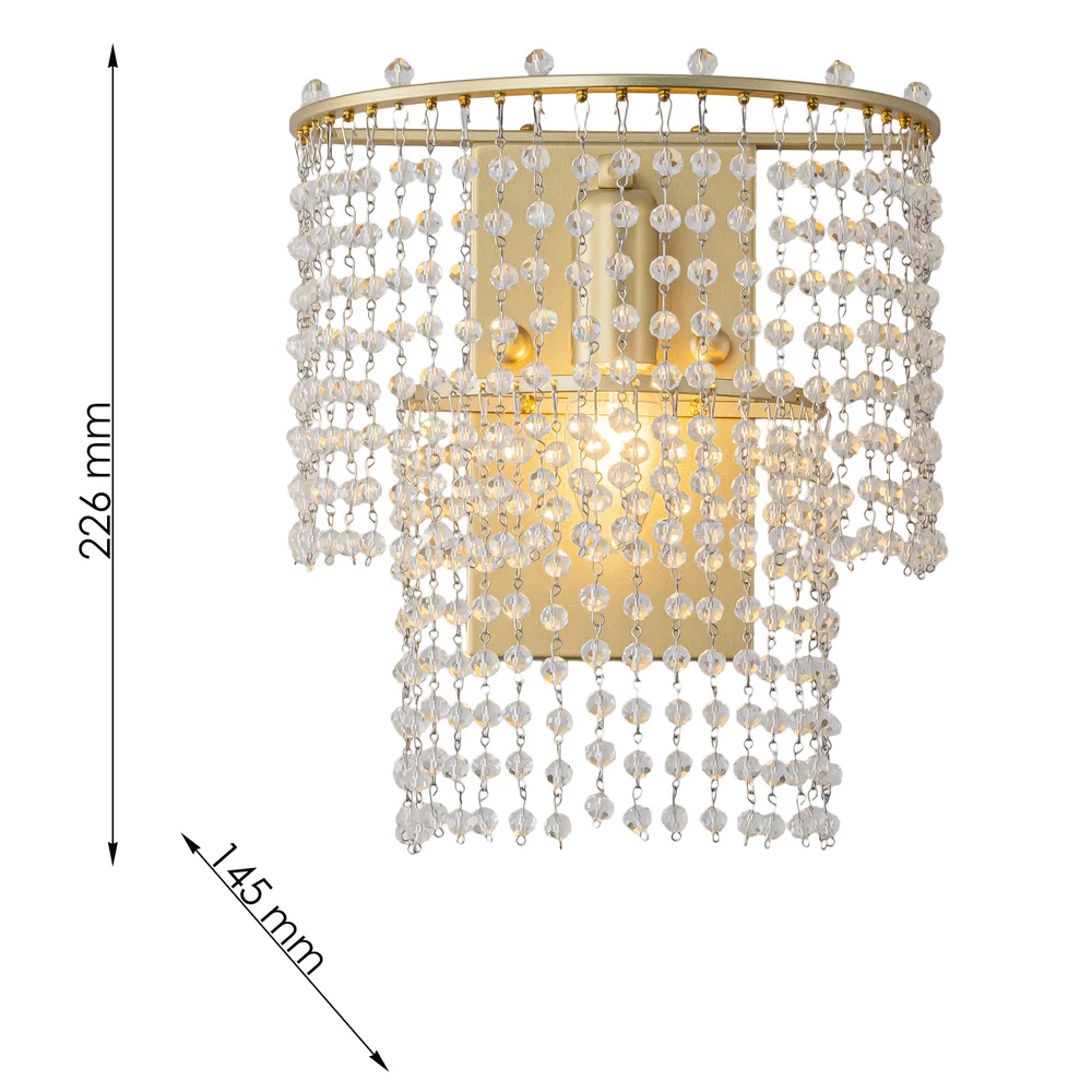 Бра с каскадами кристаллов Crystal Rains