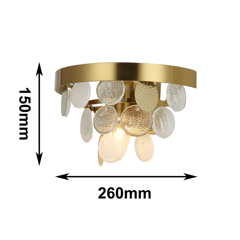 Бра с каскадом из декоративных элементов Sequins