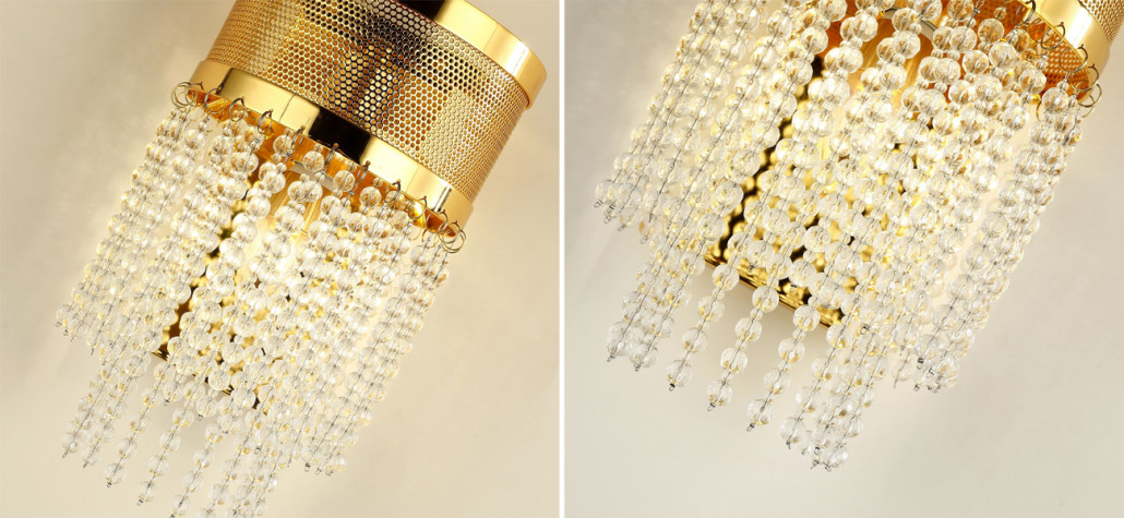 Бра с каскадом из хрустальных бусин Crystal Beads