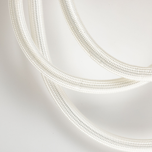 Бра с круглым золотистым основанием и белыми изогнутыми световыми линиями Luke Lampco Tracer Lamp