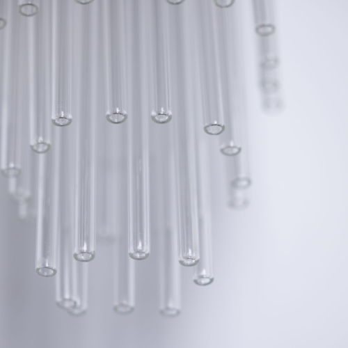 Бра с круглым основанием и длинными прозрачныи стеклянными трубками Nembus