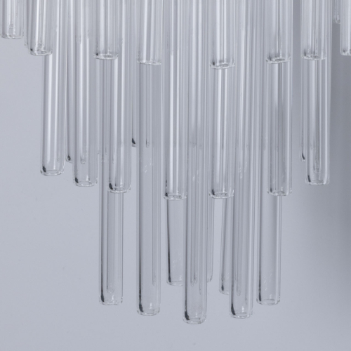 Бра с круглым основанием и длинными прозрачныи стеклянными трубками Nembus