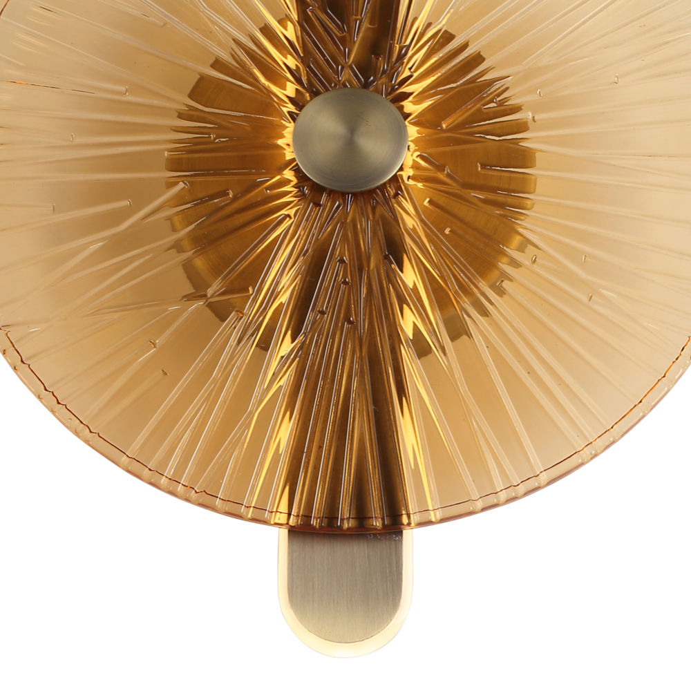 Бра с круглым стеклянным плафоном Gingham