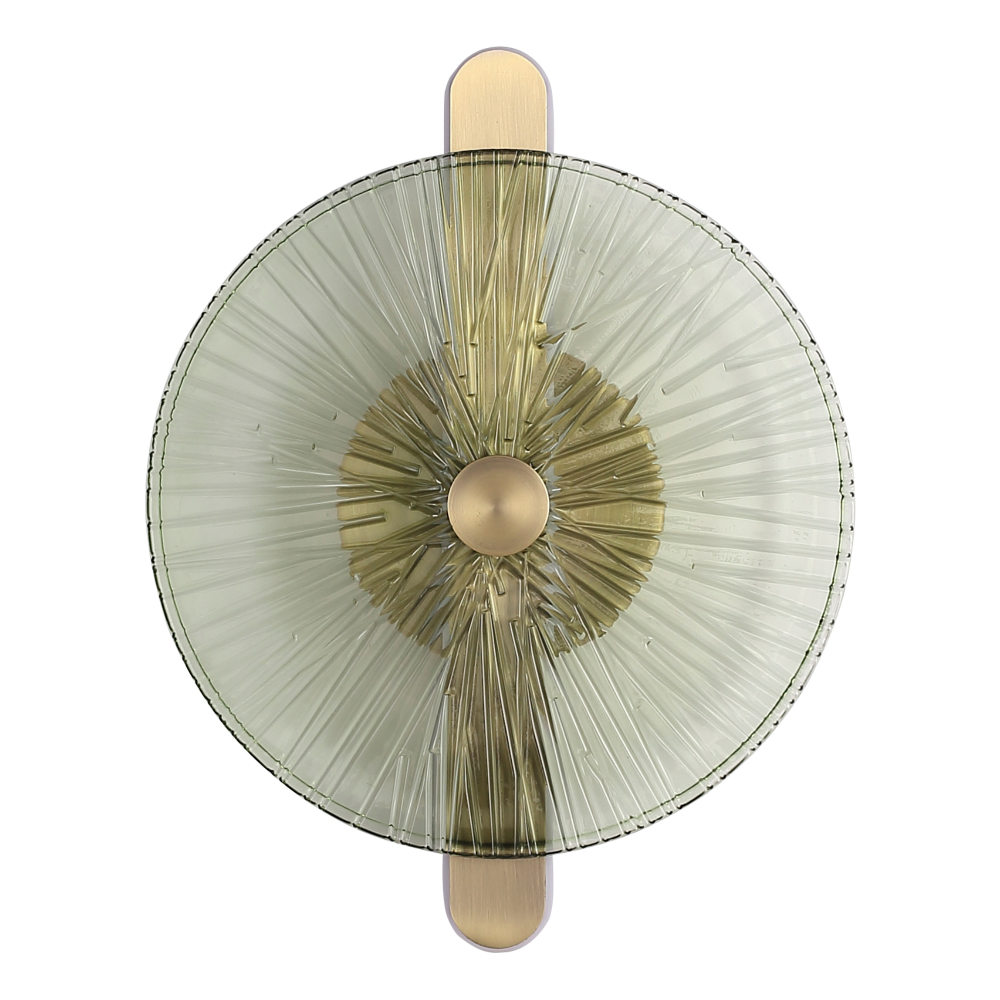 Бра с круглым стеклянным плафоном Gingham