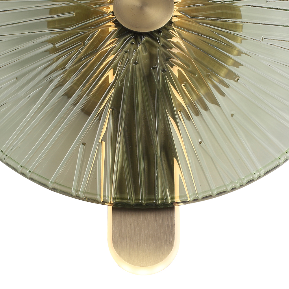 Бра с круглым стеклянным плафоном Gingham